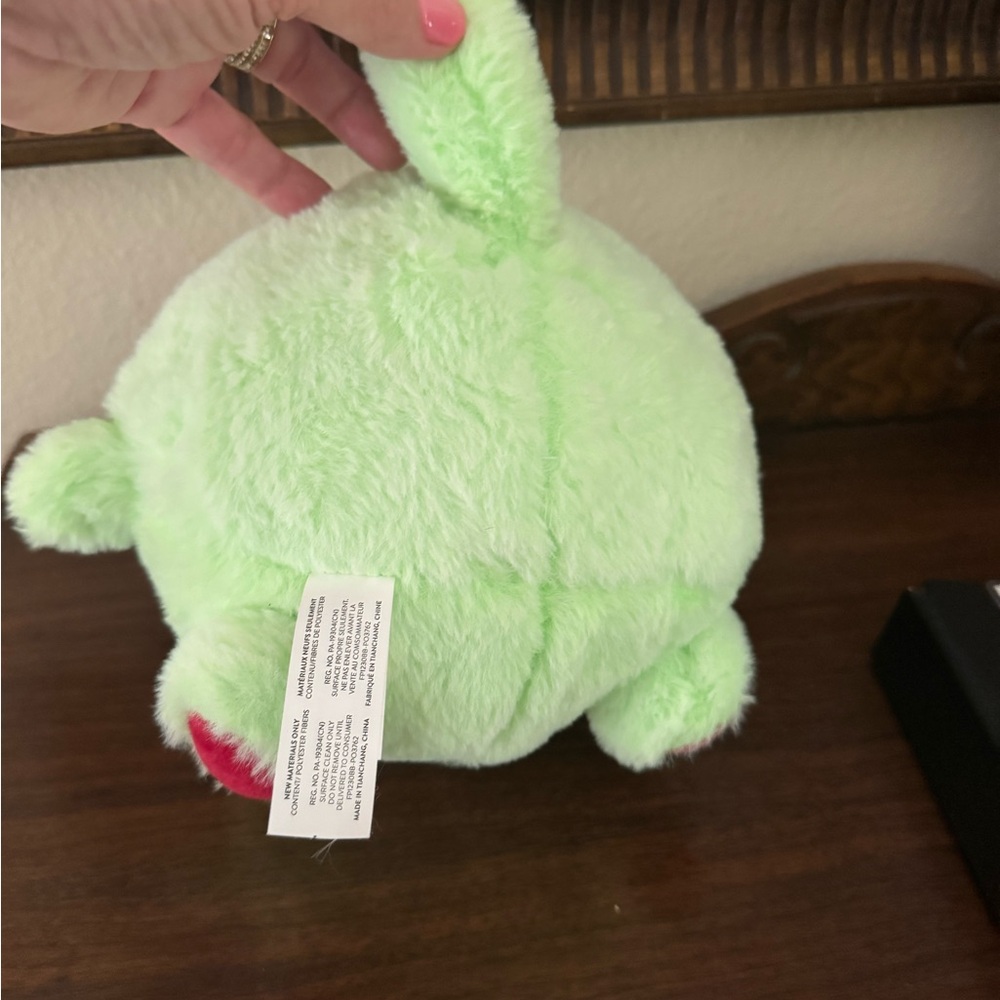 Cute Green Dinosaur Plush Toy by Fiesta - Picture 3 of 6